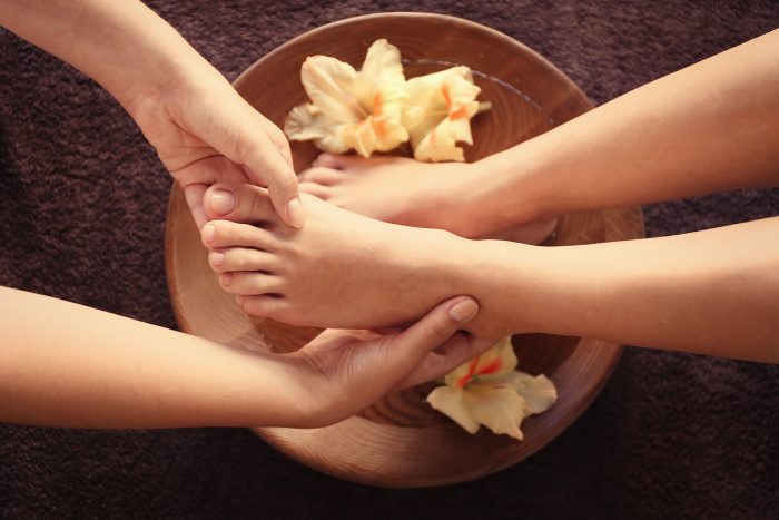 Reflexology foot massage