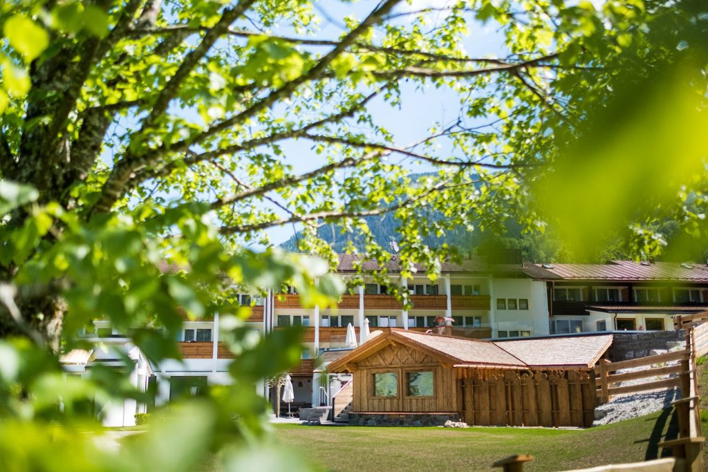 Hotel Alpenhof, Berchtesgaden, Hotelansicht, Sauna, Sommer